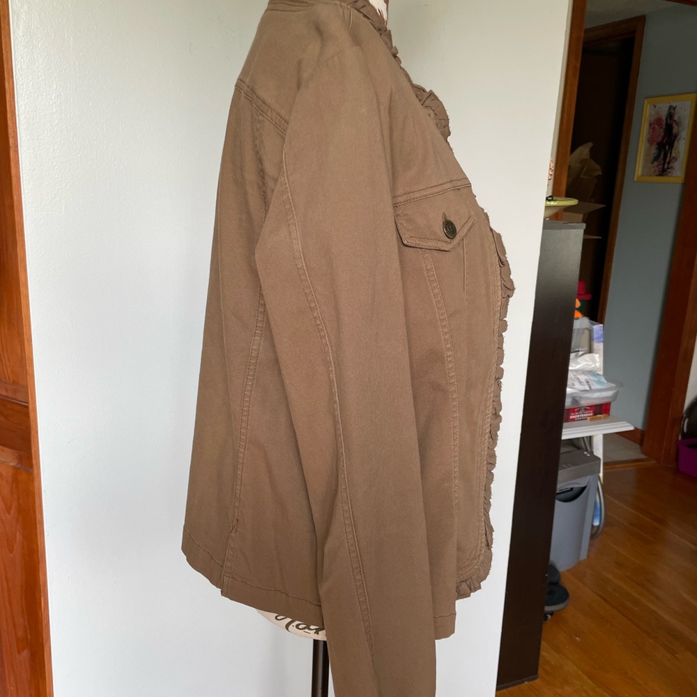IZOD Ruffled Blazer/Jacket, Size L - Picture 4 of 10